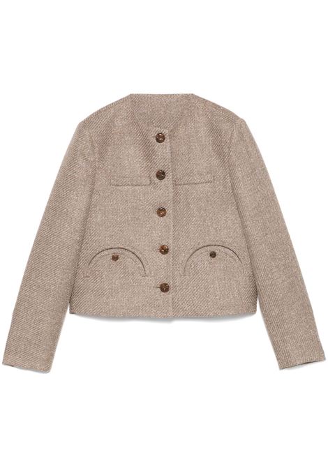 Taupe Saratoga Shamo jacket Blazé Milano - women BLAZÉ MILANO | JKCCS06SRAJN01